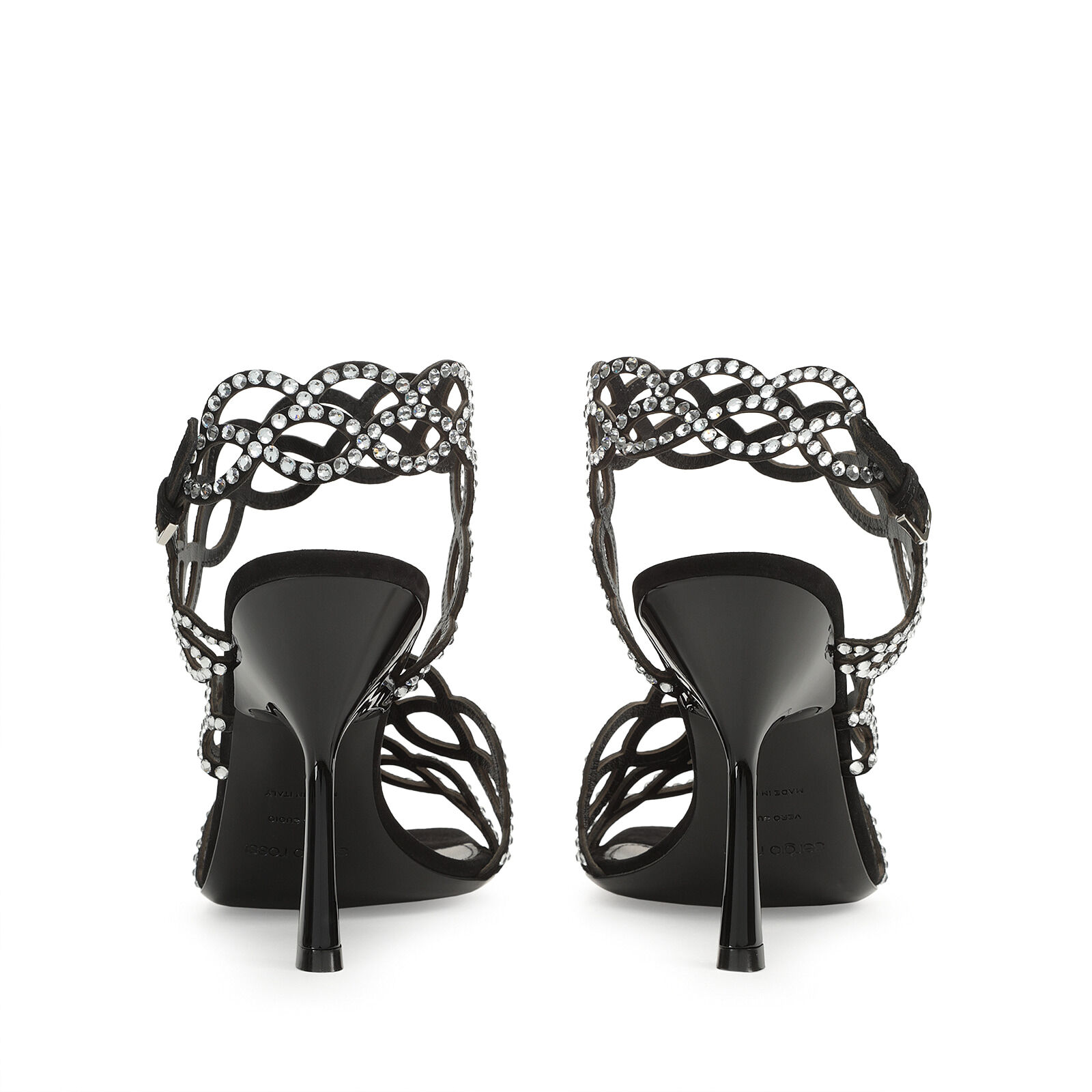 Sergio rossi crystal puzzle heels clearance