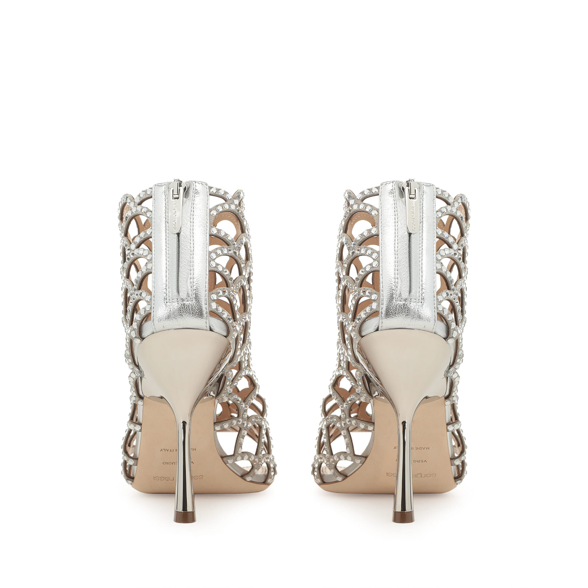 ★bridal★SS25【Sergio Rossi】sr Mermaid Sandals Silver sr Mermaid Sandal Heel Silver – Sergio Rossi