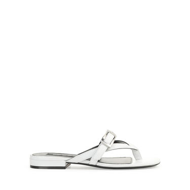 Sandals White Low heel: 15mm, sr Nora - Sandals White 2
