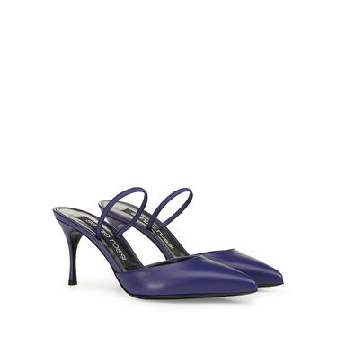 Chaussures à bride arrière violet Talon moyen: 75mm, Godiva - Slingbacks Iris 2