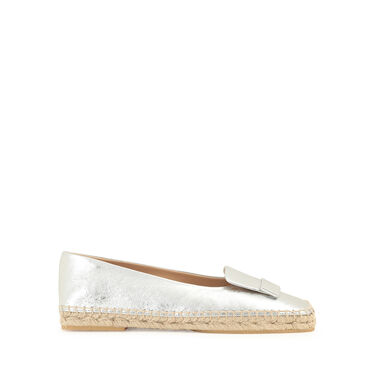 Ballerinas Grey Flat: 10mm, sr1 Espadrillas - Ballerinas Silver 2