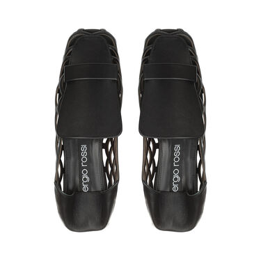 Mocassins Noir Talon plat: 5mm, sr1 Mermaid - Slippers Black 2