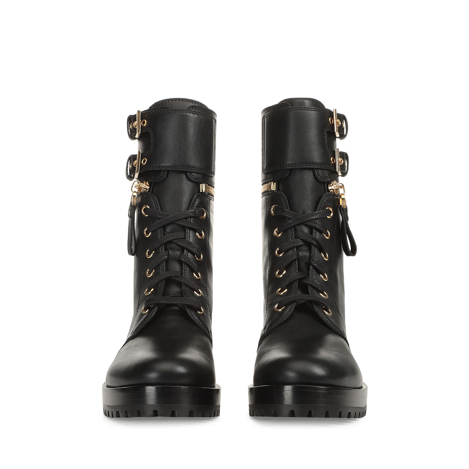 Booties Black Low heel 20mm Midway Biker Sergio Rossi