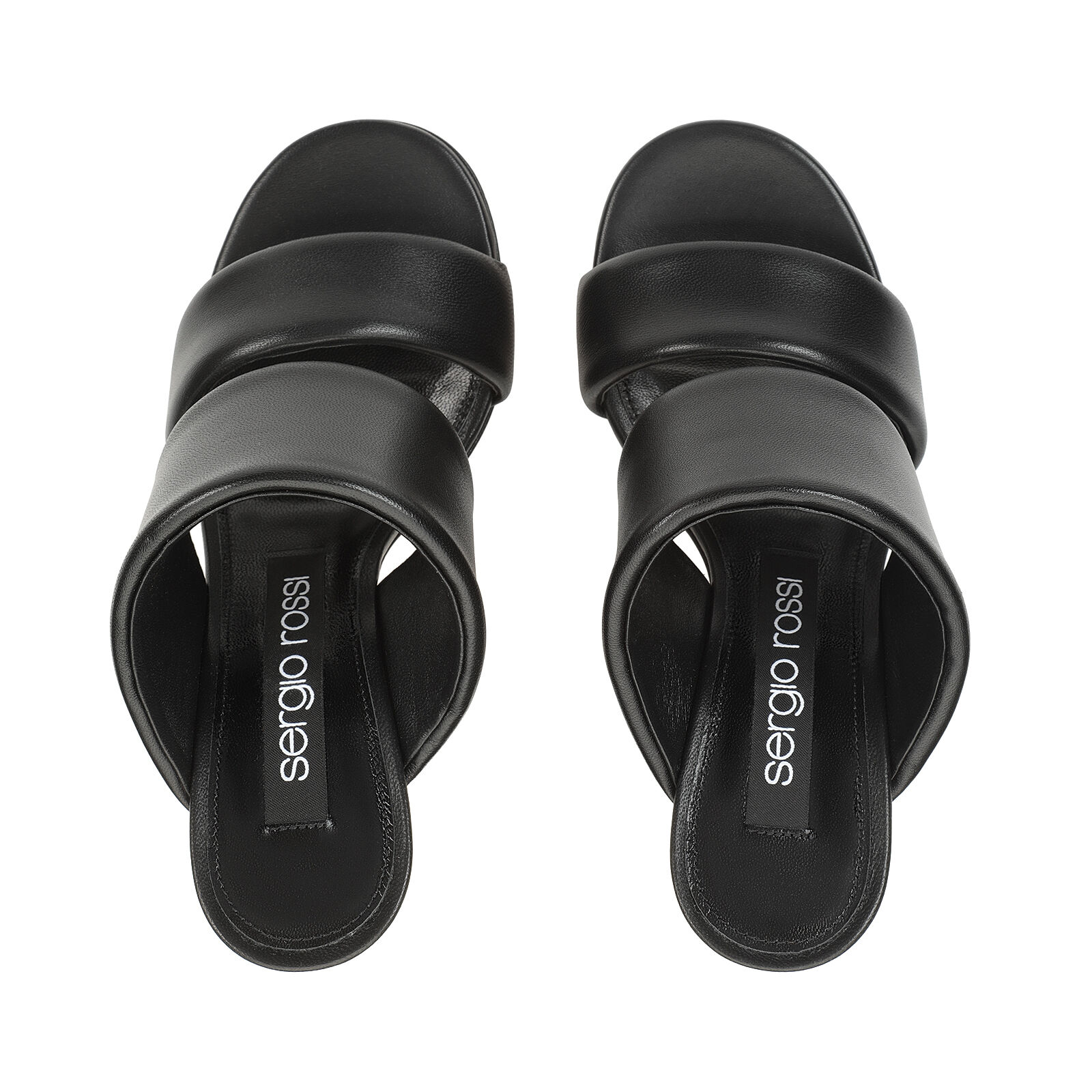 【Sergio Rossi】Tara サンダル 90mm ナッパレザー ブラック Sandals Black Heel height: 90mm, sr Tara | Sergio Rossi