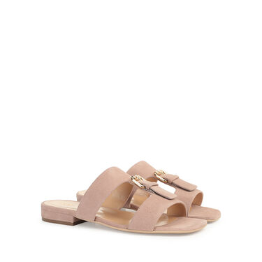 Sandals Pink Low heel: 15mm, Buckle Sandal  - Sandals Bright Skin 2
