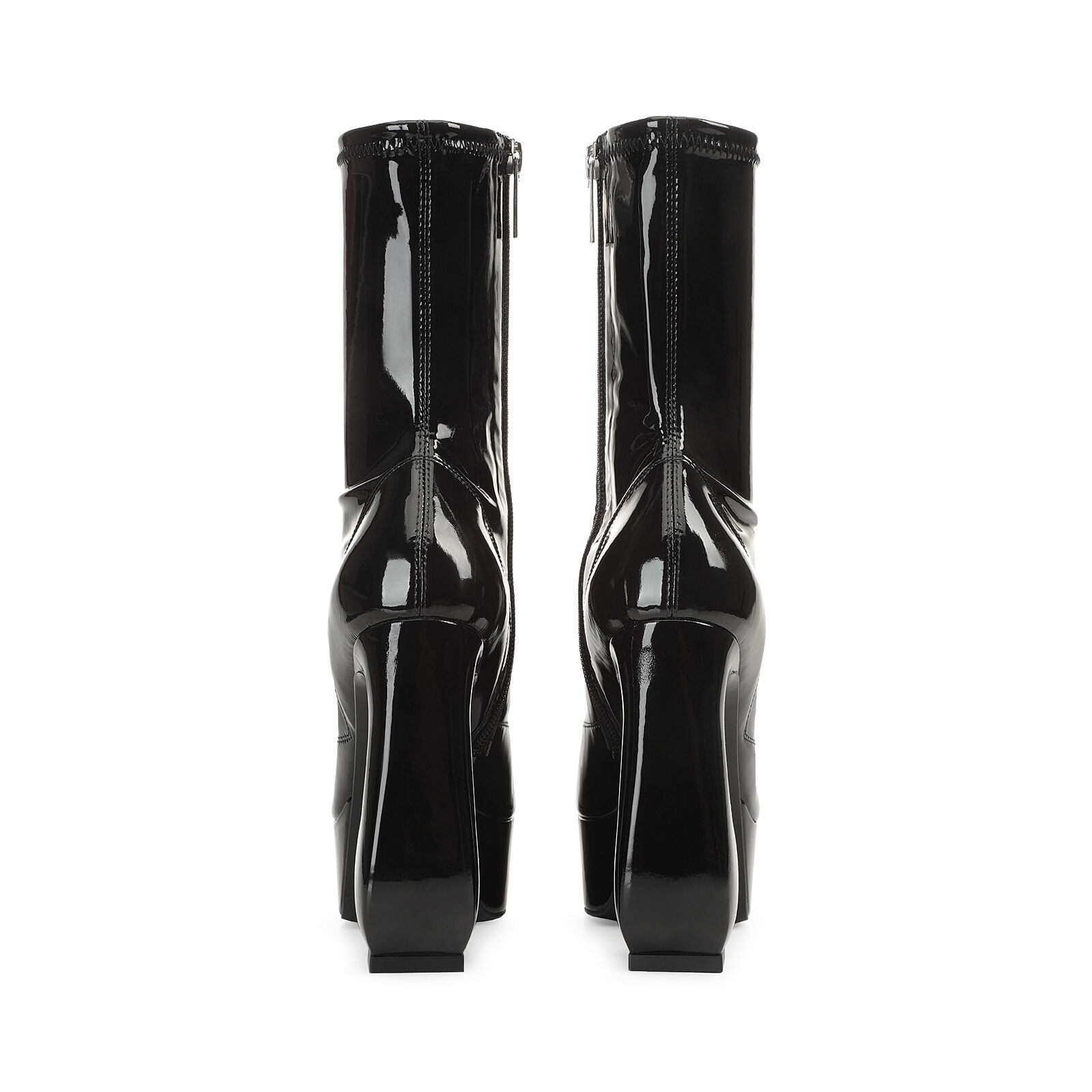 ☆期間限定SALE中【Sergio Rossi】SI Rossi bootie 85mm leather Booties Black High heel: 85mm, SI ROSSI | Sergio Rossi