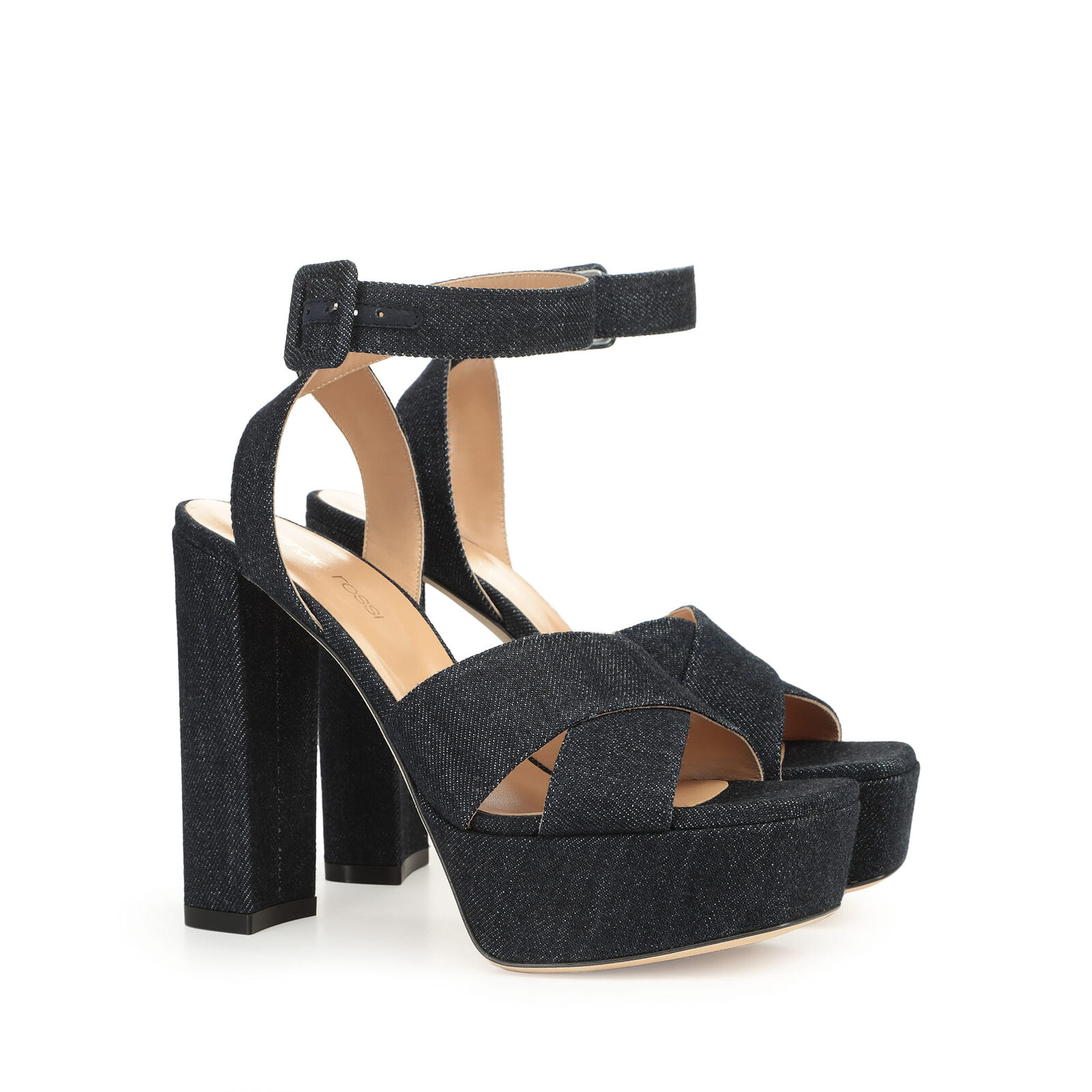 sr Monica  - Sandals Dark Blue, 1