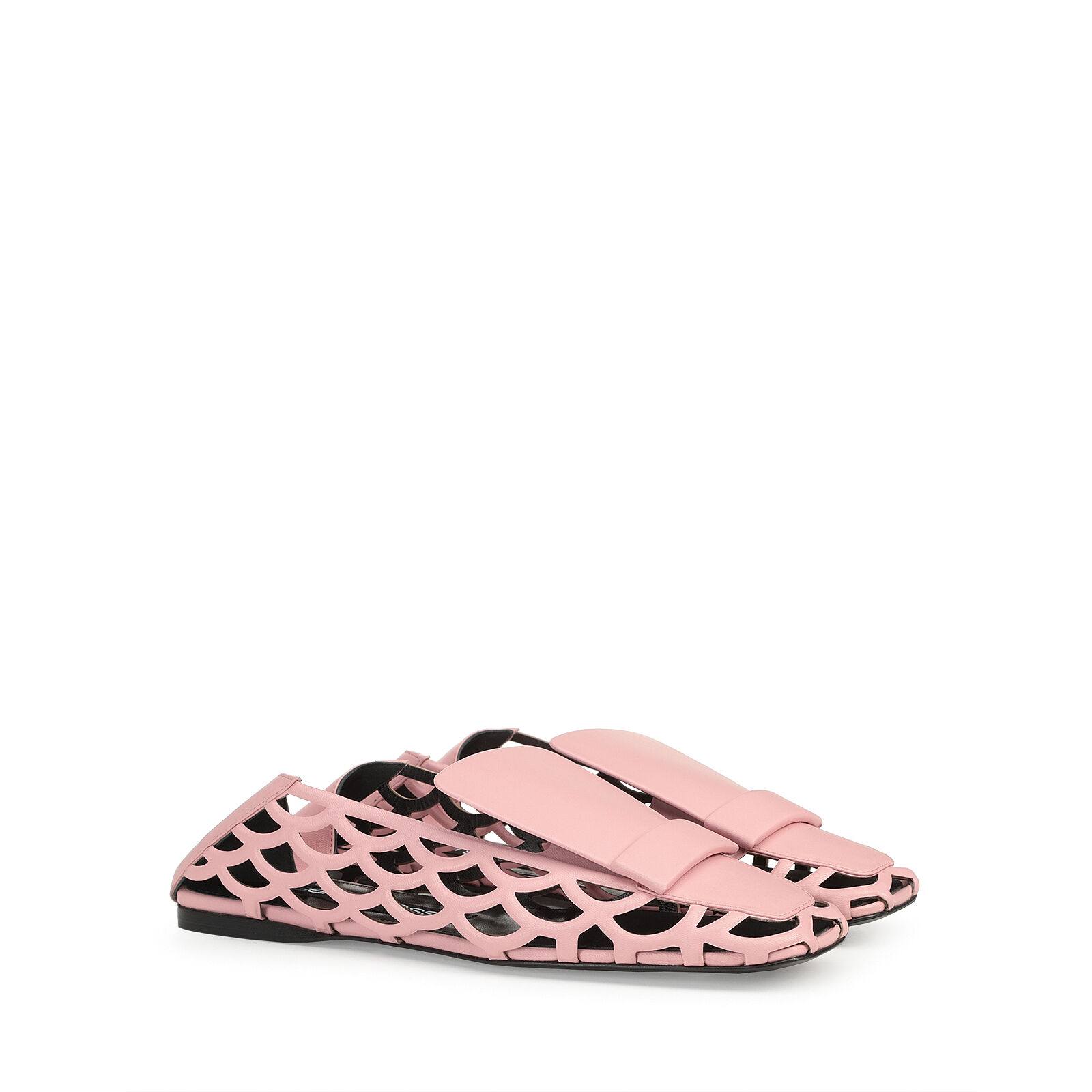 Slippers Pink Flat: 5mm, sr1 Mermaid - Slippers Light Rose | Sergio Rossi