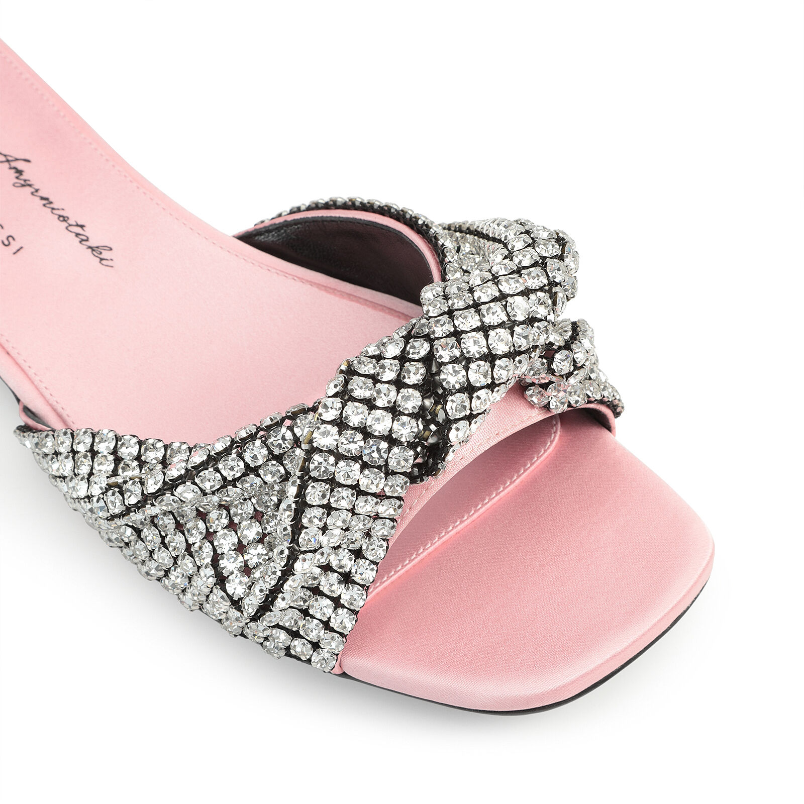 サンダル・ミュール SERGIO ROSSI Pink Nappa Leather Evangelie Mules Evangelie Sandal Heel Pale Pink – Sergio Rossi