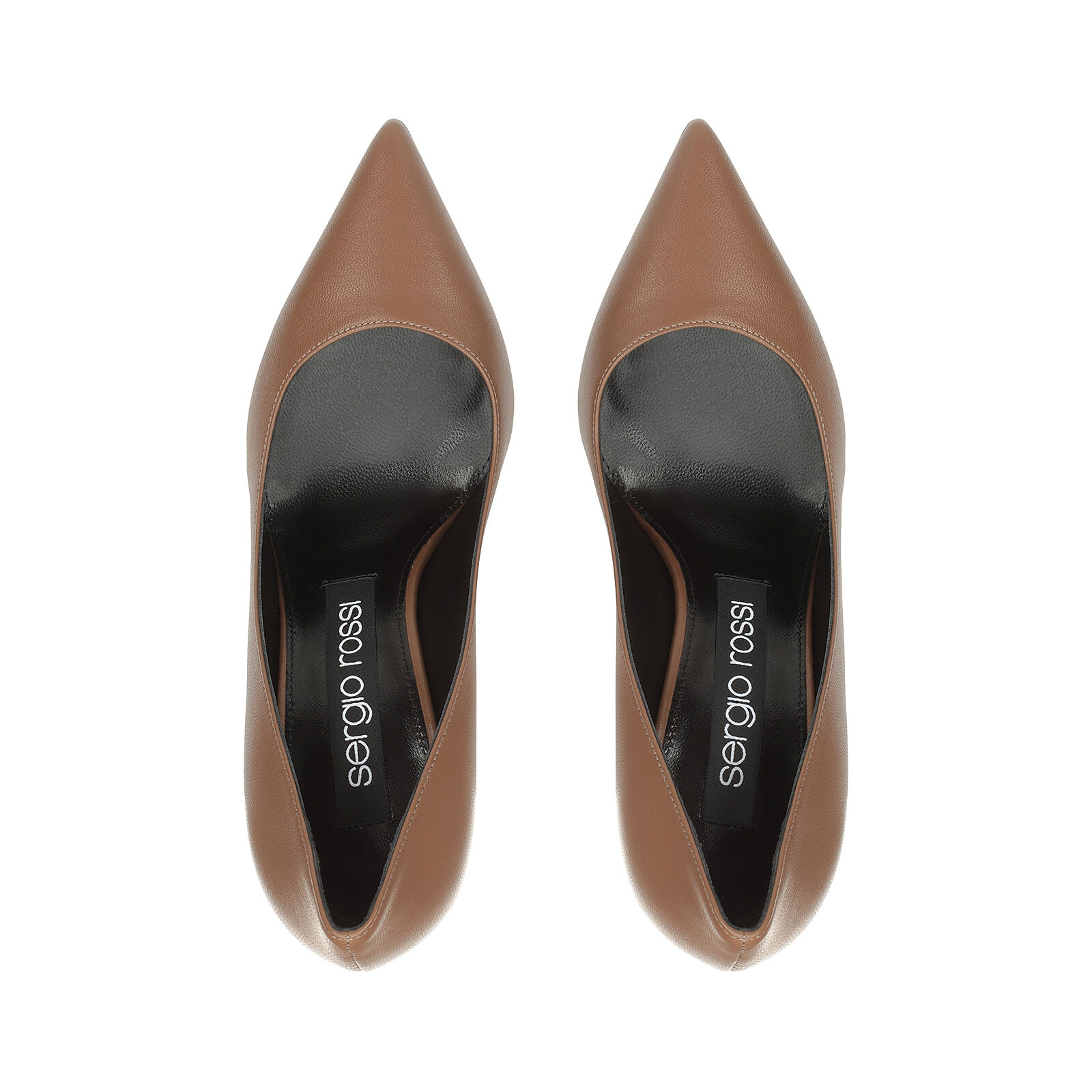 パンプス ブラウン ハイヒール: 90mm, Godiva - Pumps Noisette