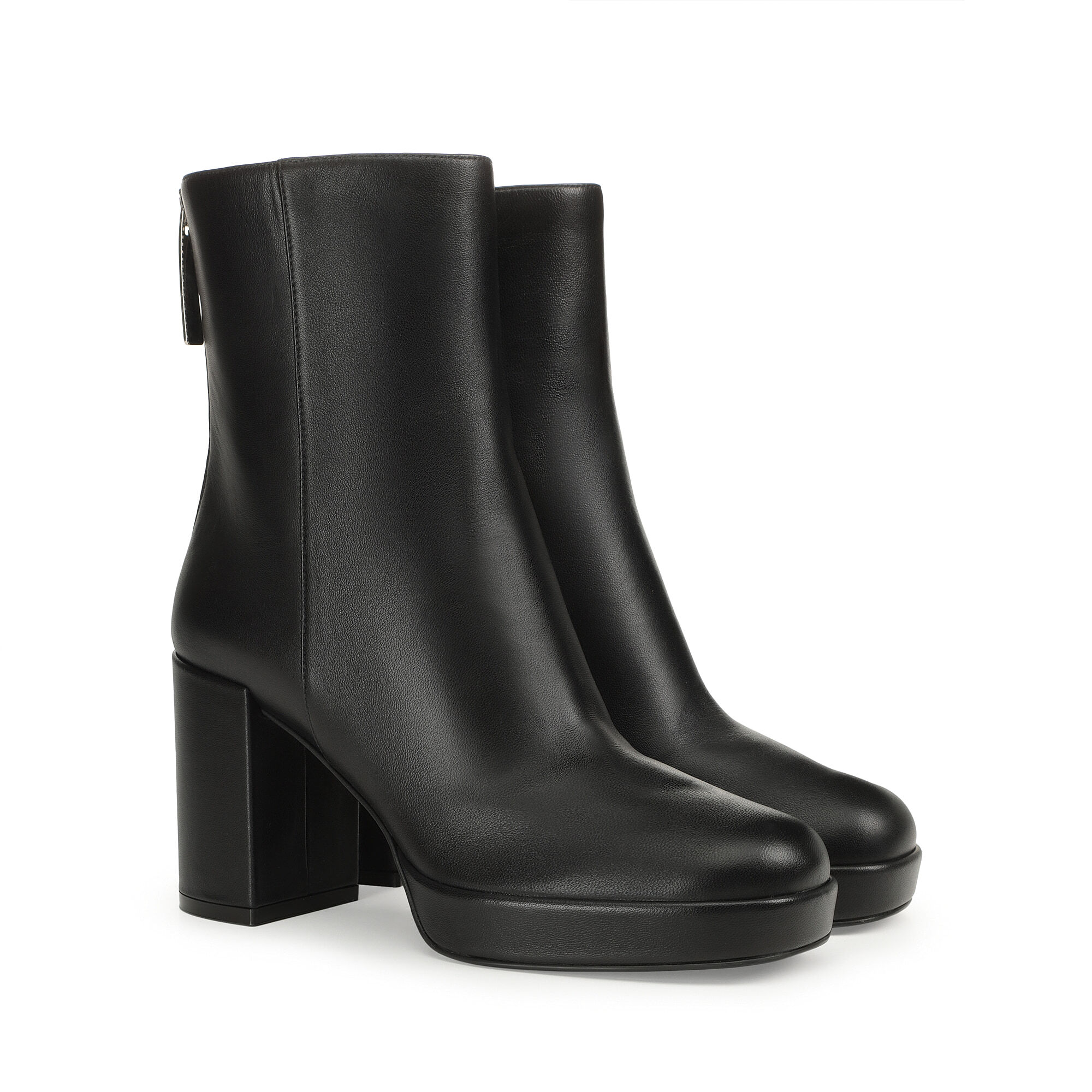 Booties Black Mid heel 75mm sr Fuego Booties Black Sergio Rossi