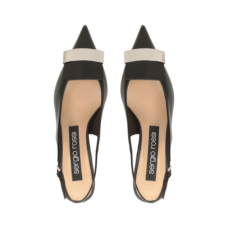 sr1 - Slingbacks Black