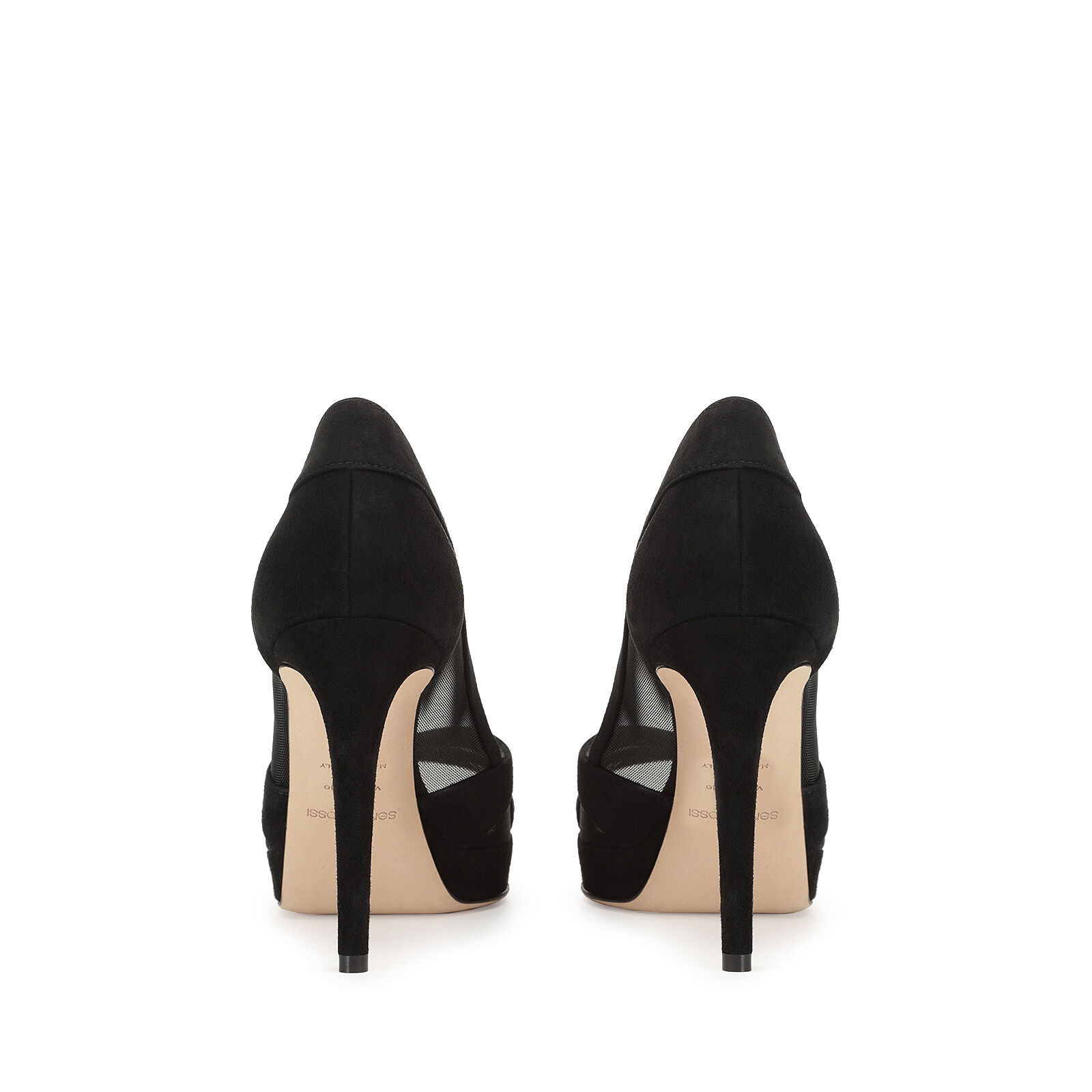 ブラック Heel height: 80mm, Rayure | Sergio Rossi