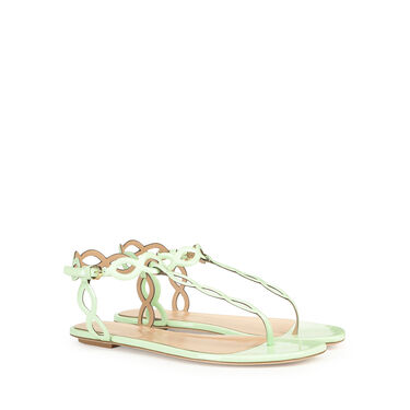 Sandals Green Low heel: 10mm, Mermaid  - Sandals Apple 2