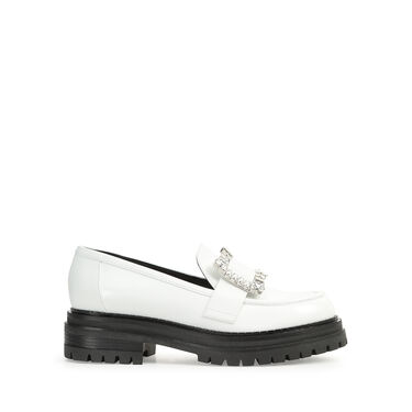 Loafers Weiss Niedriger Absätze: 15mm, sr Prince - Loafers White 2