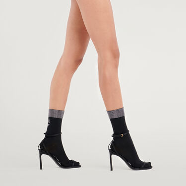 Socks Noir , Crystal Socks -  Black 2