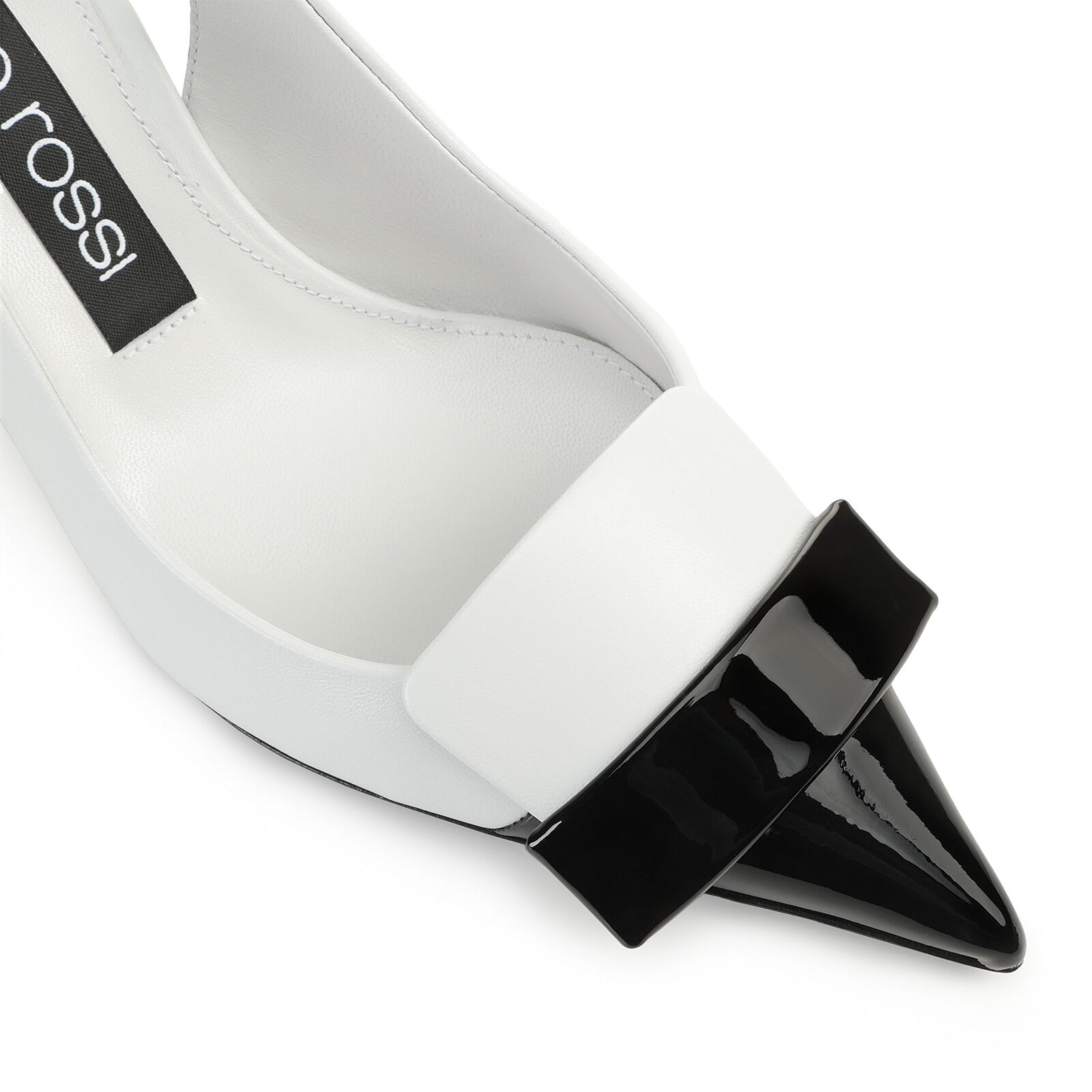 sr1 - Slingbacks Black/White, 4