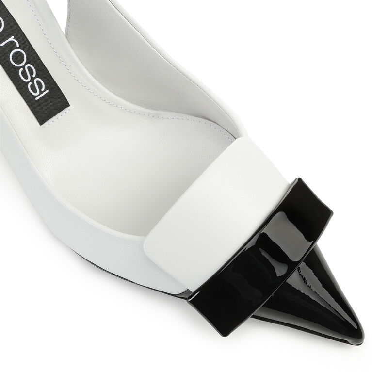 sr1 - Slingbacks Black/White