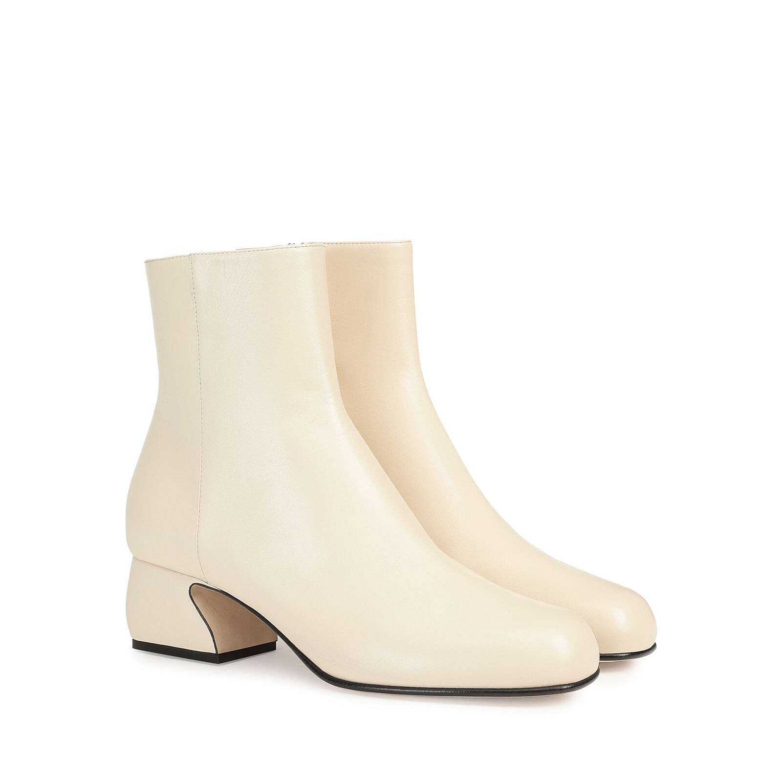 Booties White Heel height 45mm SI ROSSI Booties Chalk Sergio