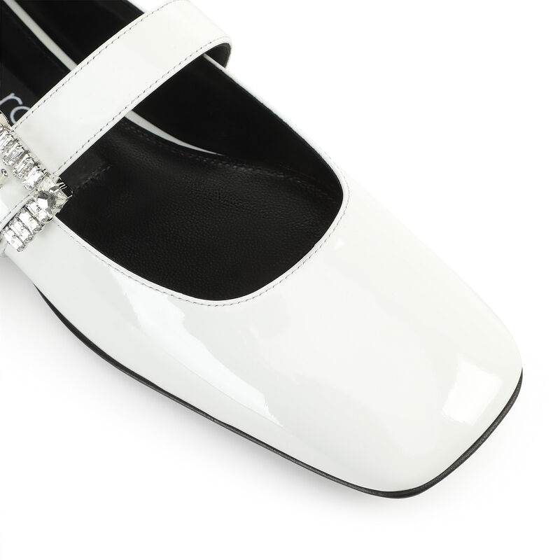 sr Twenty Buckle - Ballerinas White