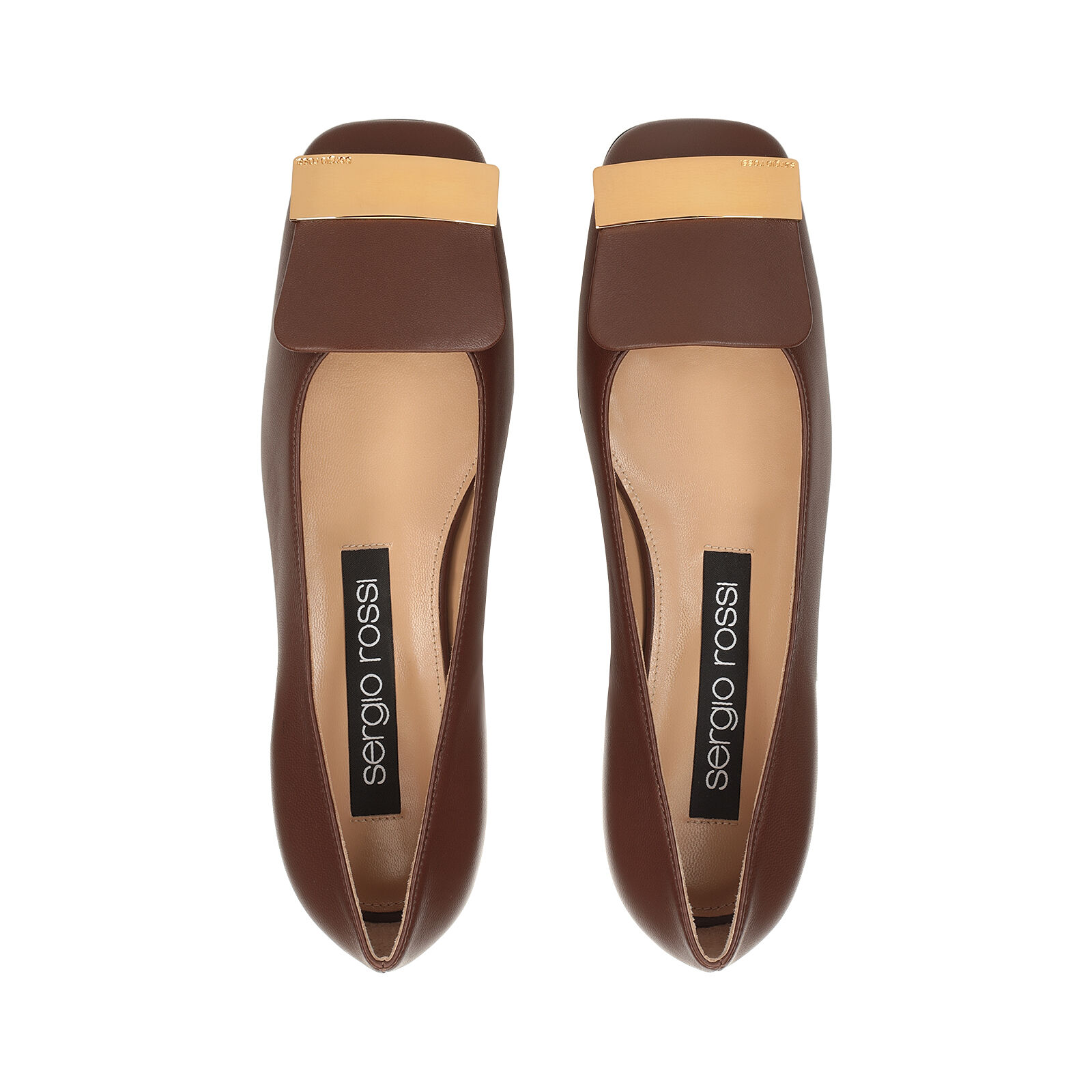 Flats Brown Low heel 15mm sr1 Ballerina Sergio Rossi