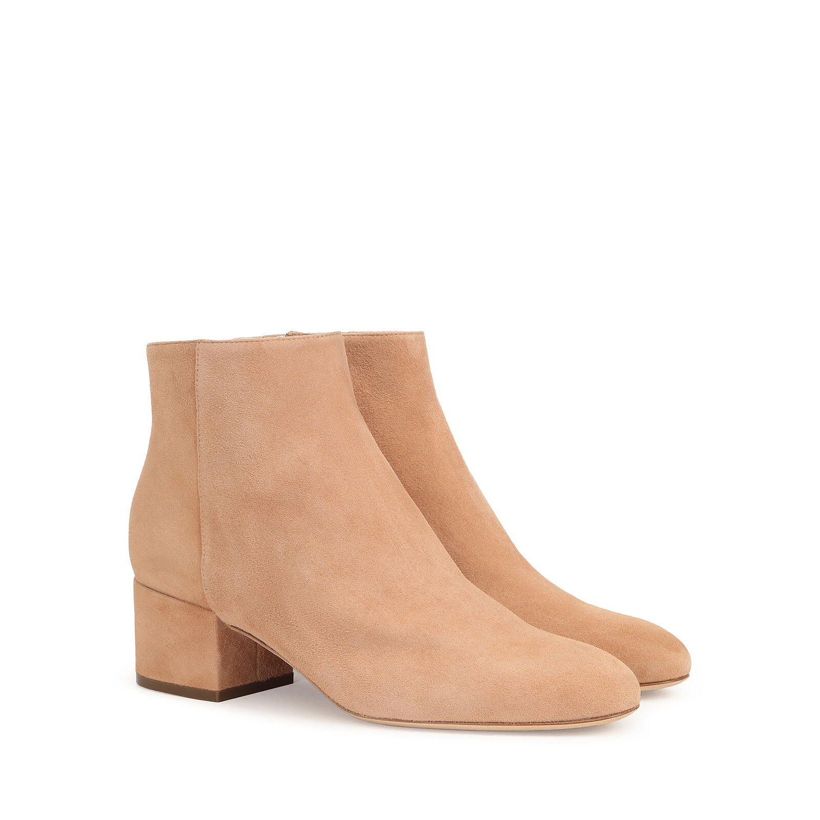 Booties Brown Low heel 45mm Virginia Booties Coconut Sergio Rossi