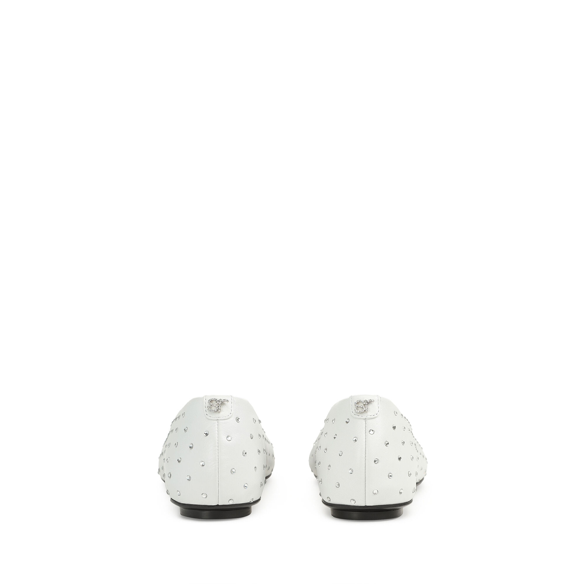 【Sergio Rossi】SR Arc ホワイト バレリーナ Ballerinas White Flat: 5mm, sr Arc - Ballerinas White