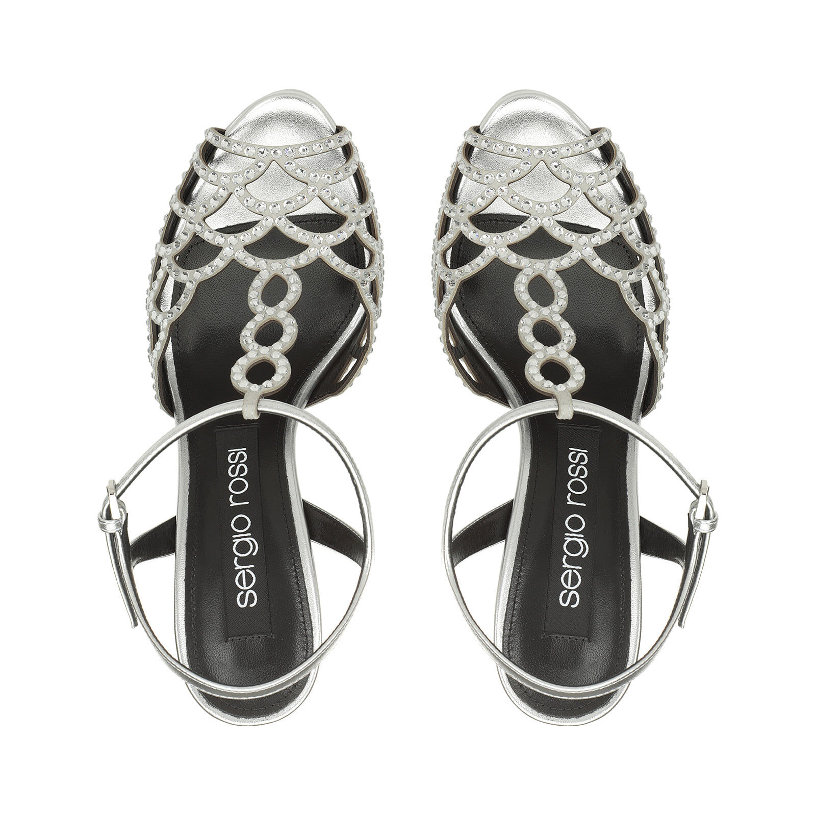 Sandals Grey High heel: 90mm, sr Mermaid - Sandals Argento 