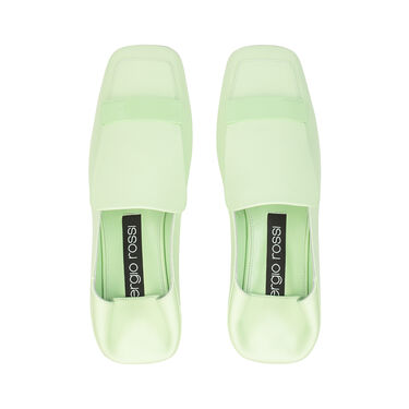 Mocassins Vert Talon plat: 5mm, sr1  - Slippers Apple 2