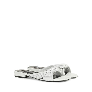 Sandals White Low heel: 15mm, sr Akida - Sandals White 2