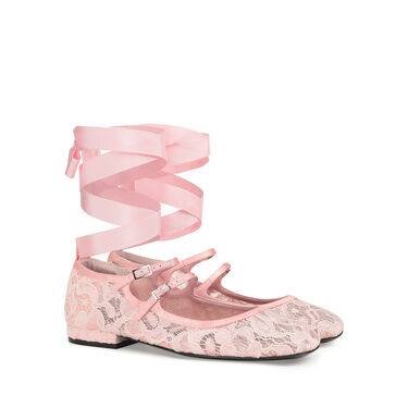 Ballerinas Pink Low heel: 15mm, SI ROSSI - Ballerinas Light Rose 2