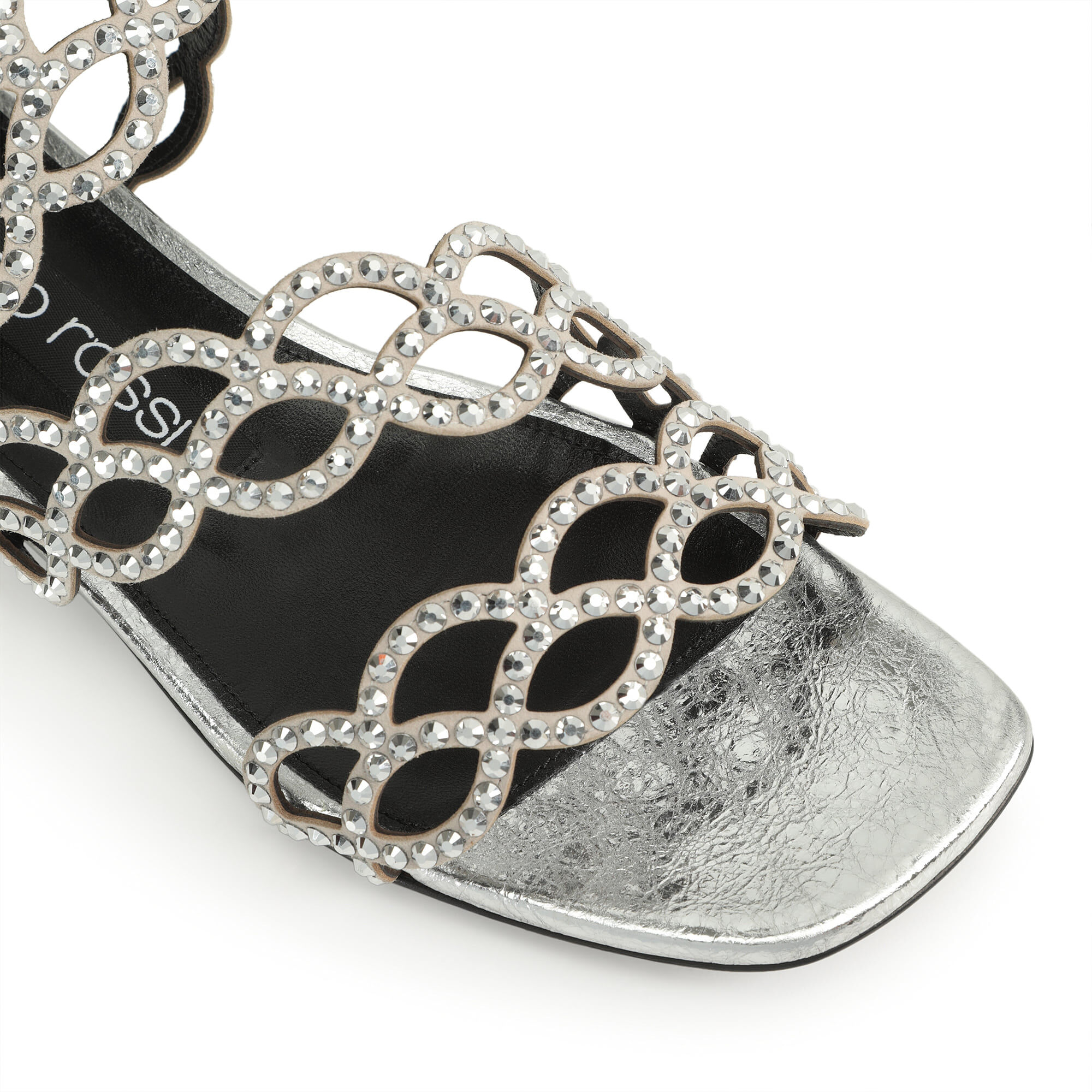 Flat sandals Grey Low heel 15mm sr Mermaid Flat sandals Grey Sergio Rossi