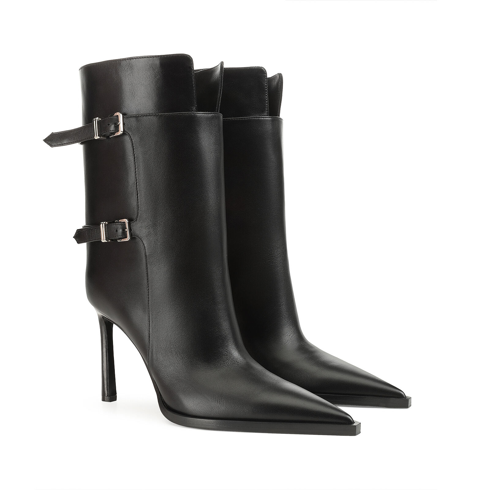 Booties Schwarz Hohe Absatze 95mm sr Thalestris Booties Black Sergio Rossi