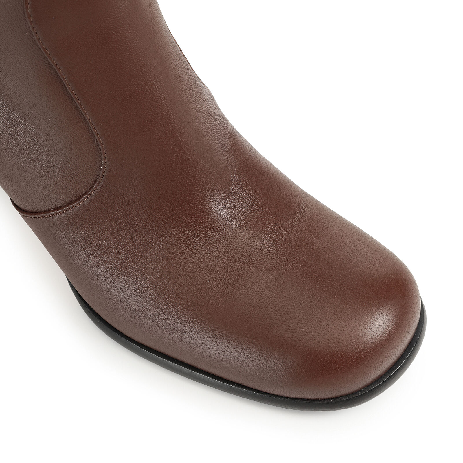 ブーティ ブラウン ミッドヒール: 75mm, sr Aden - Booties Cocoa | Sergio Rossi