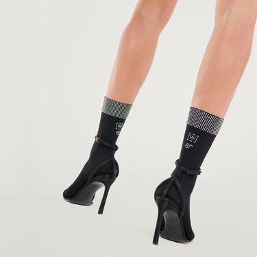 Crystal Socks -  Total Black, 2