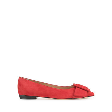 Ballerines Rouge Talon plat: 10mm, Sr Milano Mia  - Ballerinas Rosso Flamenco 2