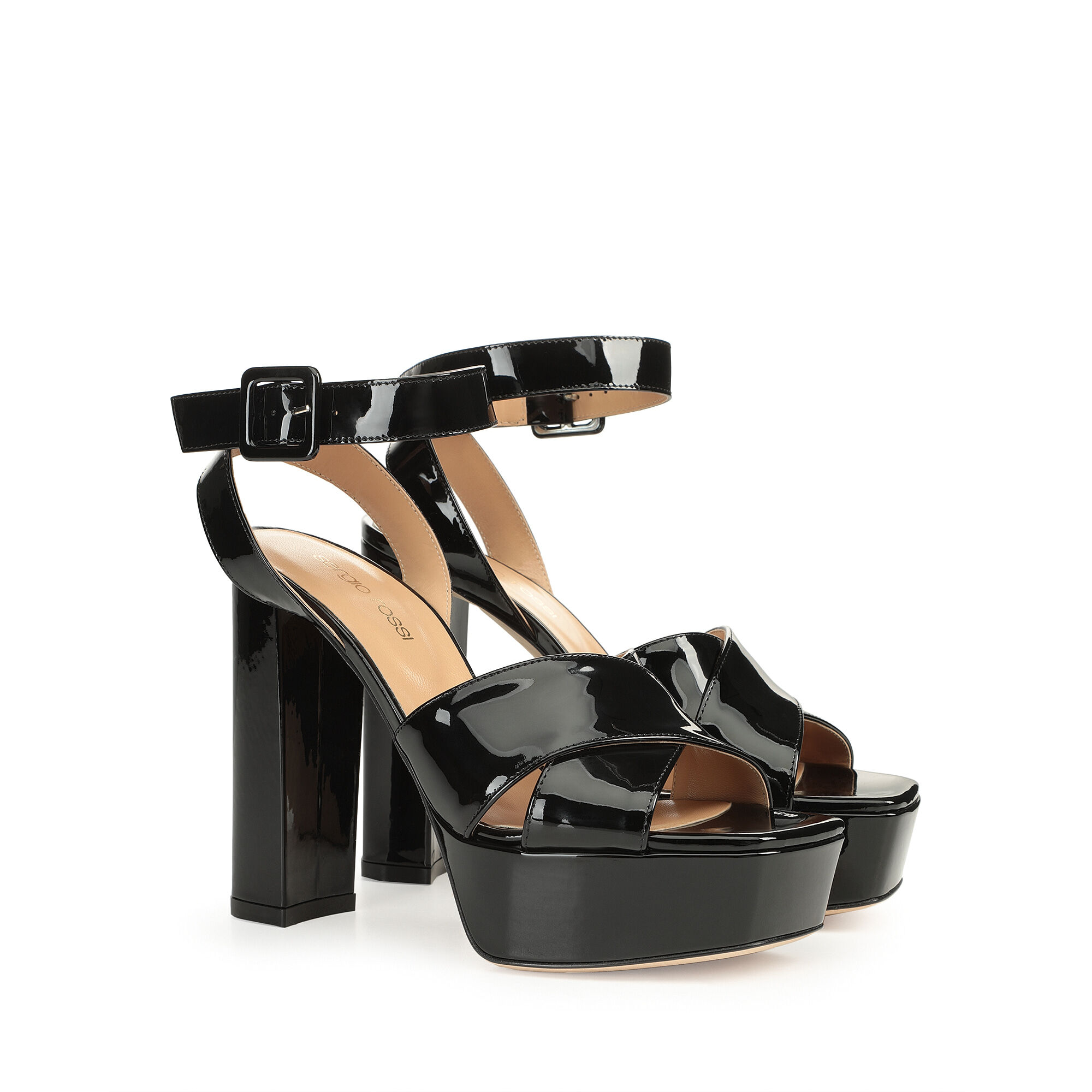 Sandals Black High heel: 90mm, sr Monica | Sergio Rossi