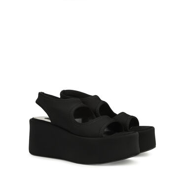 Sandales Noir Talon plat: 10mm, sr Jane - Wedges Black 2