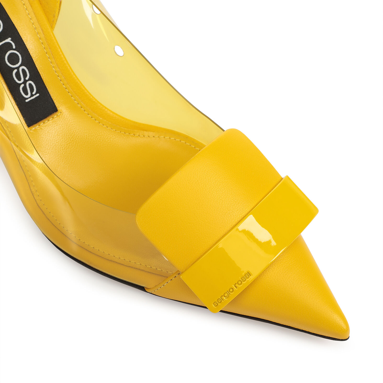 YELLOW レースデザインヒール M イエロー ヒールの高さ: 75mm, sr1 | Sergio Rossi