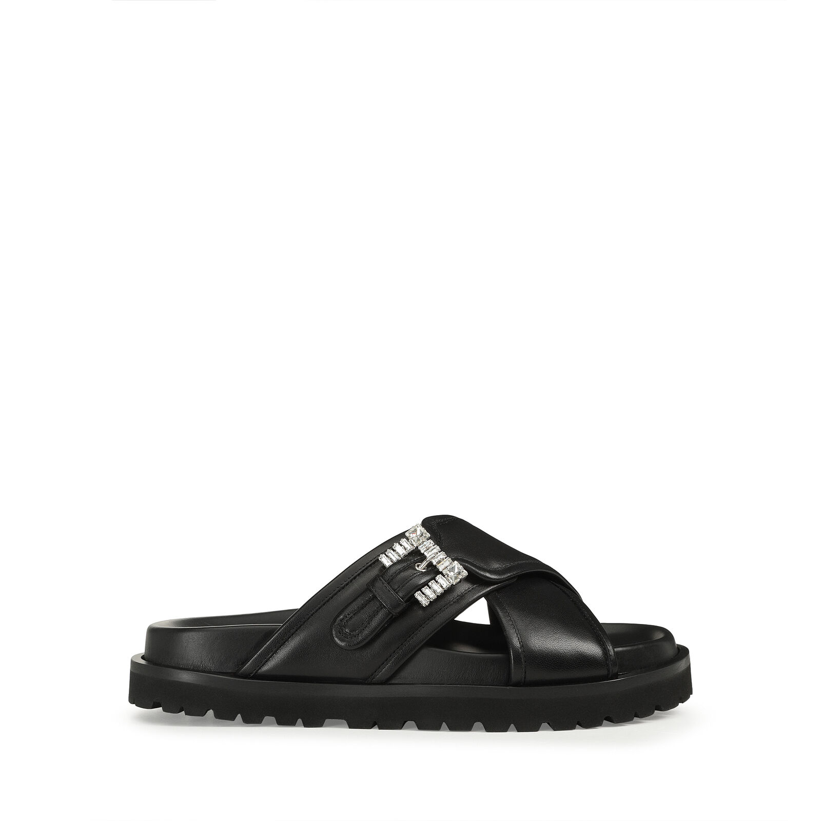 sr Twenty Buckle - Flat sandals Black, 0
