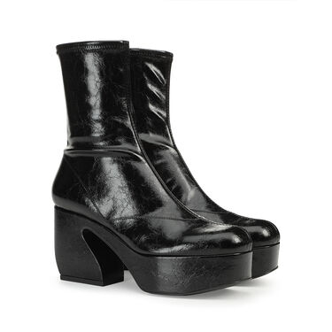 Booties Black Low heel: 45mm, SI ROSSI - Booties Black 2
