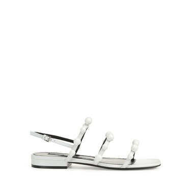 サンダル ホワイト ローヒール: 15mm, sr Chupetas - Sandals White 1