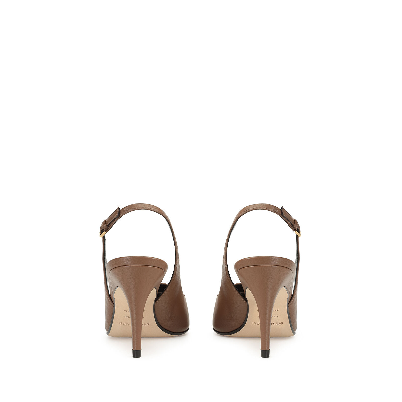 【メーカー再生品】 スリングバック Slingbacks - sr1 75mm, ミッドヒール: ブラウン 靴