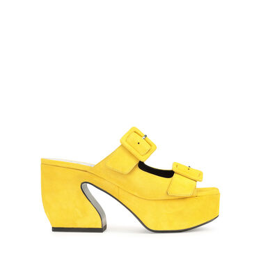 Sandals Yellow Low heel: 45mm, SI ROSSI - Sandals Mimosa 2