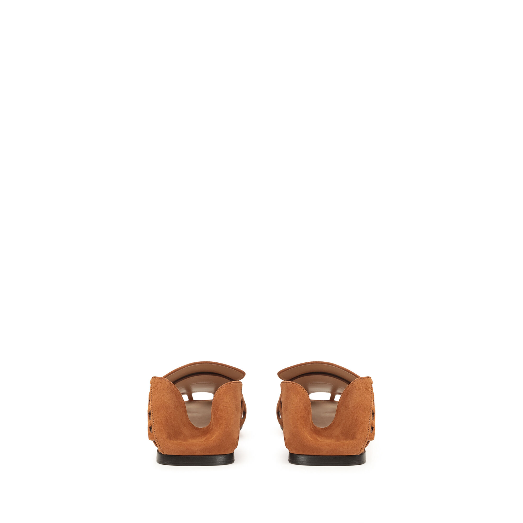 ★完売必至★【Sergio Rossi】 sr1 Mermaid-Slippers Macadamia Slippers Brown Flat: 5mm, sr1 Mermaid - Slippers Macadamia