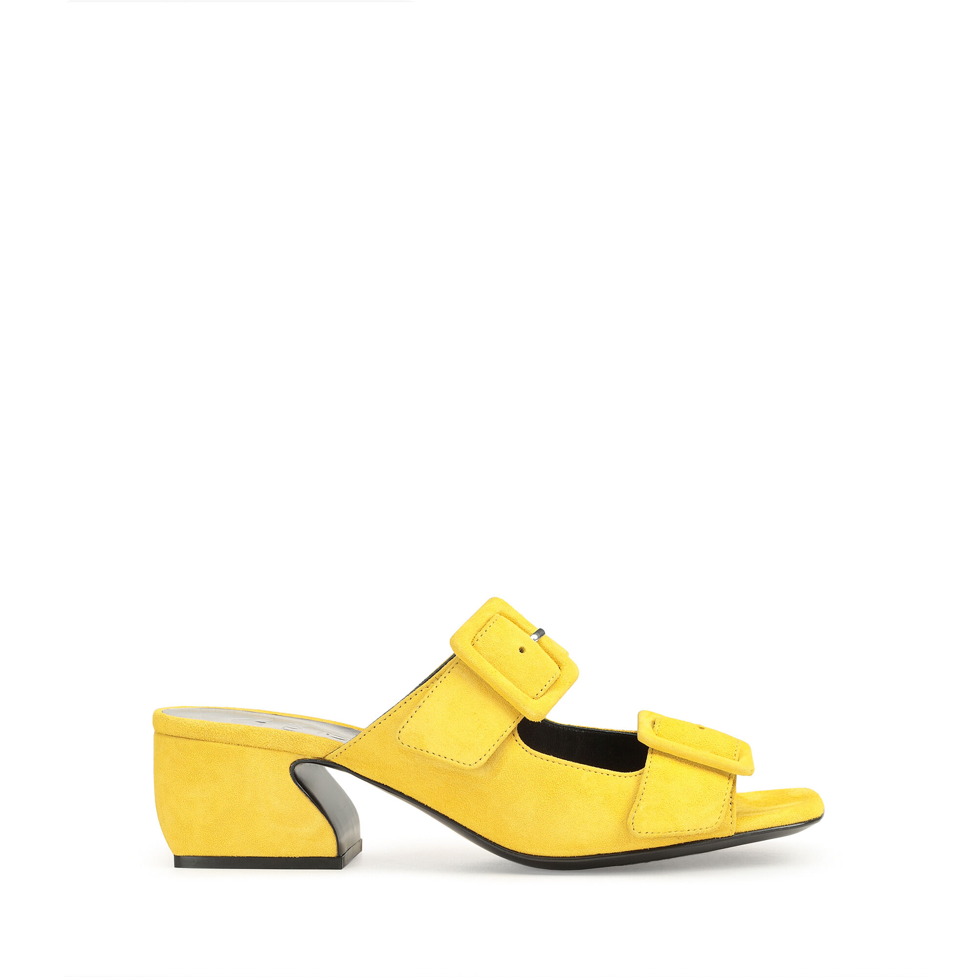Sandals Yellow Low heel: 45mm, SI ROSSI - Sandals Mimosa | Sergio Rossi