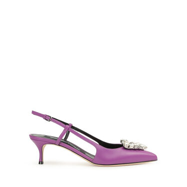 Chaussures à bride arrière violet Talon moyen: 50mm, sr Godiva Precious - Slingbacks Buganvilia 2