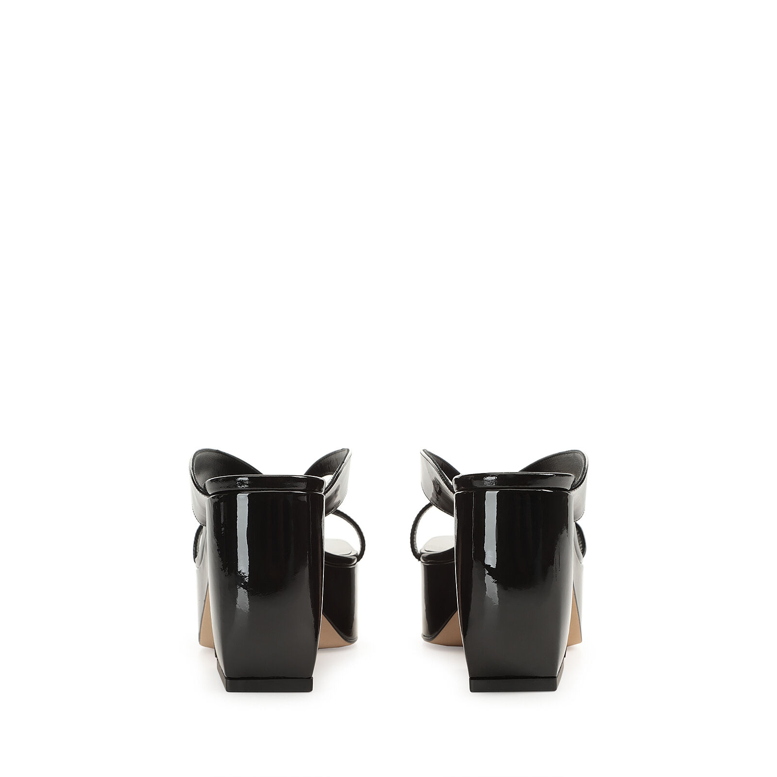 【普段使いに】Sergio Rossi Si Rossi レザースライドサンダル サンダル ブラック ローヒール: 45mm, SI ROSSI | Sergio Rossi