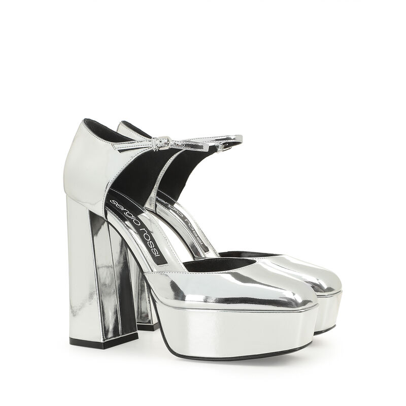 sr Alicia Platform - Décolleté Argento