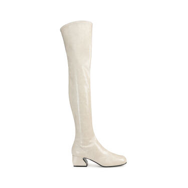 Boots White Low heel: 45mm, SI ROSSI - Boots Avorio 2